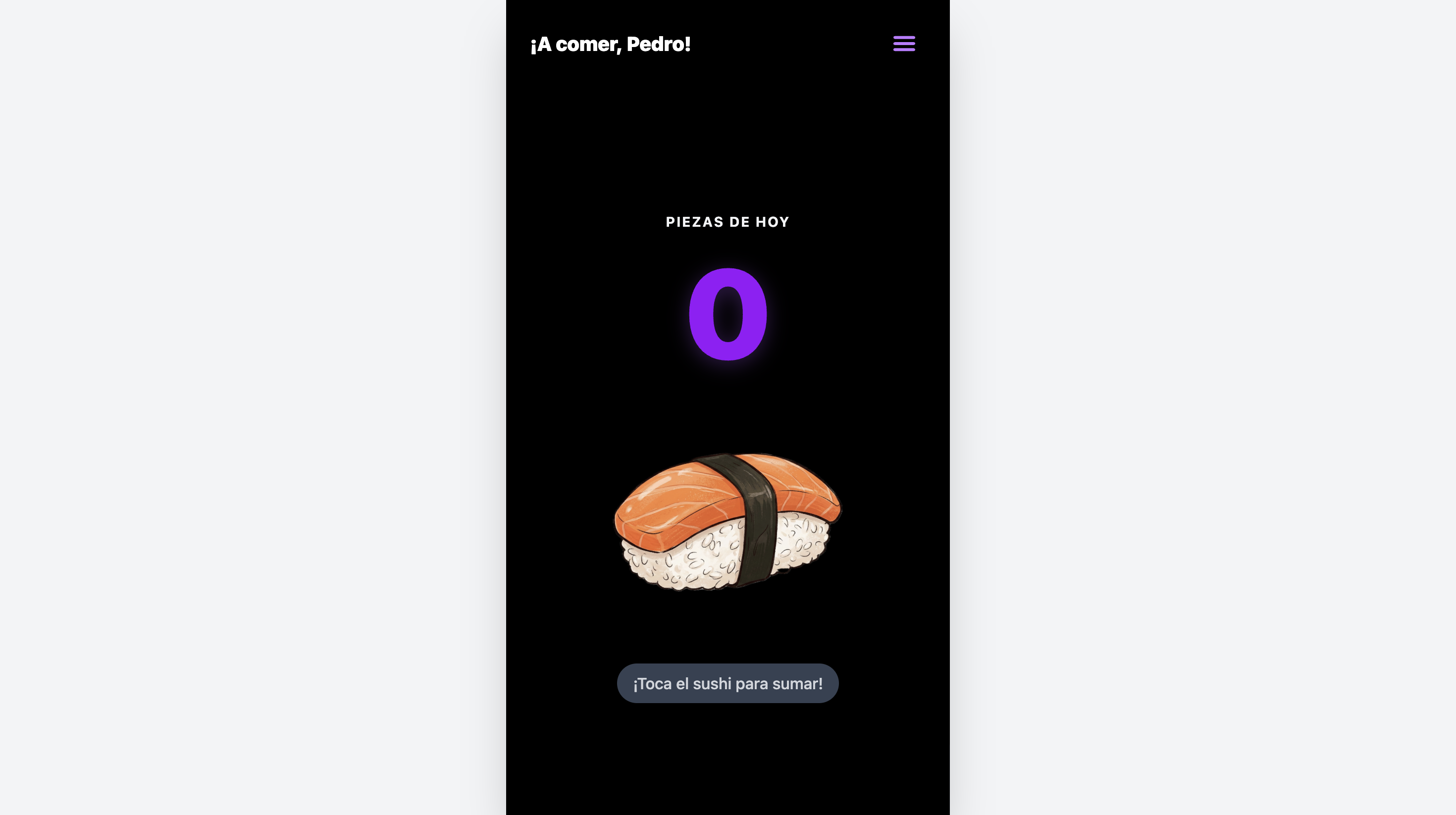 Aplicacion contador de sushi