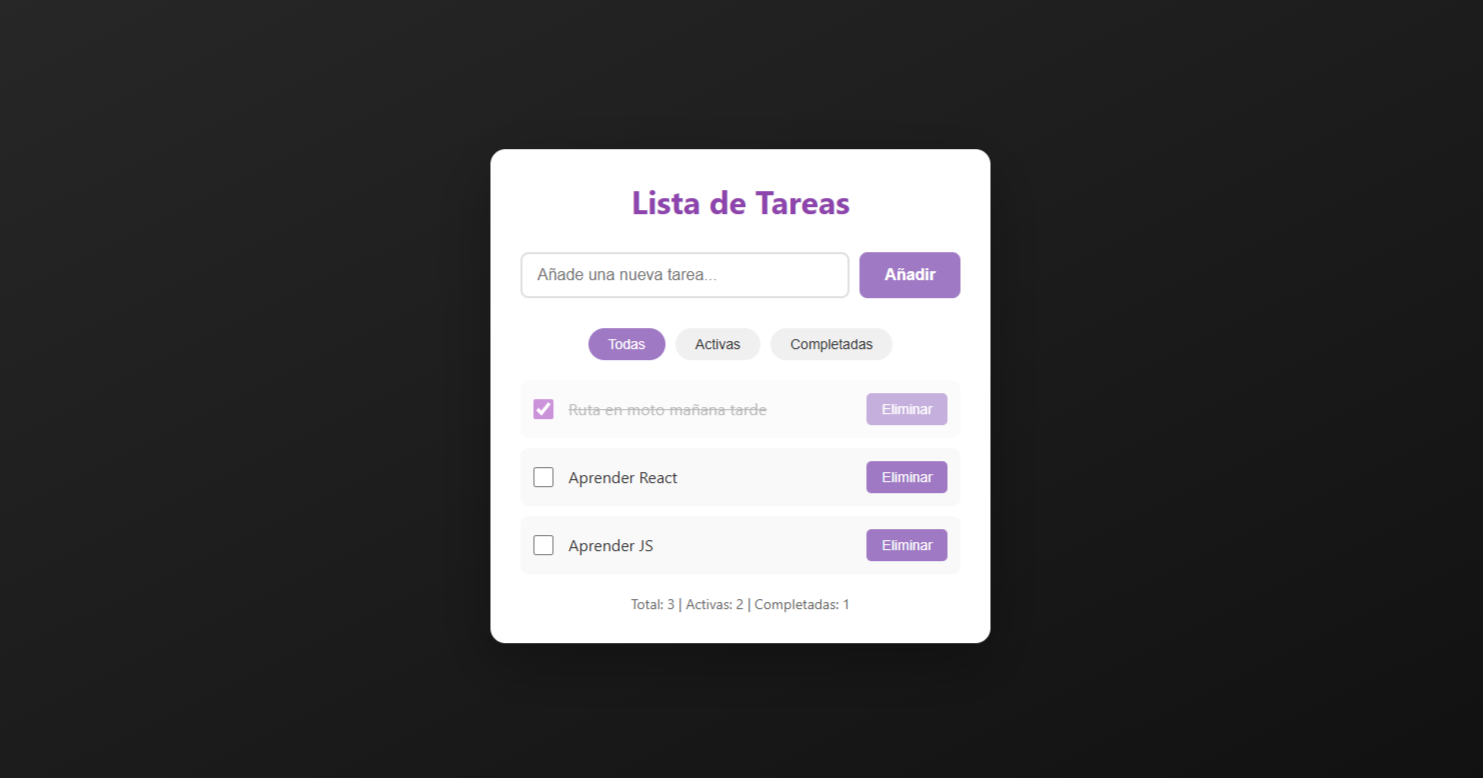 Aplicacion lista de tareas